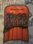 Blue Point Hinged Box End Sae Wrench Set -3/8" To 5/8" *YA1215*. Fixed Price $75.00.