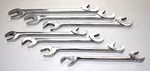 Snap-on 7PC Wrench Set Sae VS46 1-7/16" VS28 7/8" Open-end Angle Head 4-WAY. Fixed Price $695.00.