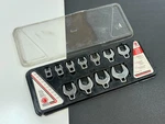 Matco Tools 11PC 3/8" Drive Sae Open End Crowfoot Socket Set 3/8-1" SRCFS11T. Fixed Price $175.74.