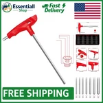 4MM Long Arm T-handle Allen Key Set Chrome Vanadium Steel / Polished. Fixed Price $10.44.