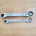 2 Pc Craftsman Sears Usa Ratcheting Offset Wrench Read Description. Fixed Price $29.50.
