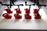 3/4" Gluing Pipe Clamp Set Heavy Duty Pro Woodworking Cast Iron New Four. Fixed Price $38.95.