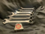 Vintage Sears Companion Piece Wrench Set 3/8 To 11/16 Inch W/ Holder Usa 94390. Fixed Price $20.00.