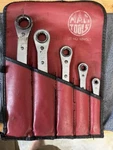 Mac Tools Sae 5-PIECE Ratchet Wrench Set RBW50S, 1/4-7/8". Fixed Price $50.00.
