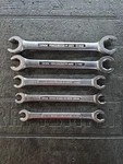 Vintage Sears Craftsman Usa 5PC Metric Flare Nut Line Wrench Set -va, 9MM-21MM. Fixed Price $75.00.