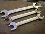 Three Vintage Fairmont Fairalloy Double Open End Wrench 1731-B 1027 1729 Set. Fixed Price $12.34.