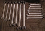 14 Assorted Stanley Combination Wrenches. Fixed Price $105.00.