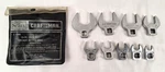 Sears Craftsman Usa 9PC Standard Crow-foot Wrench Set Drive 94362 3/8"-1". Fixed Price $42.49.