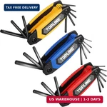 Topline 25-PIECE Folding Hex Key Set, 3 Pack, Portable Allen Wrenches Sets, Sae,. Fixed Price $28.98.