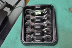 Snap Tools Usa 5PC Metric 15MM-19MM Short Ratcheting Combination Wrench Set. Fixed Price $195.00.