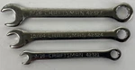 X Craftsman 3/16" 15/64" 5/16" Combination Pt Ignition Midget Wrench Lot. Fixed Price $18.78.