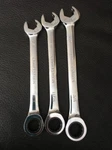Craftsman Polished Combination Duel Ratcheting Wrenches Sae (3) 14740. Fixed Price $22.99.