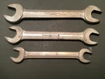 Vtg. 3PC. Blue-point Supreme Open End Wrenches S3436, S3032 & S-2526. Fixed Price $28.95.