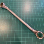 Vintage Bonney Bonaloy Pt. Offset Box End Wrench 1-1/4 1-3/8, #2812. Fixed Price $19.99.