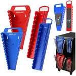 Convenient 54-SLOT Wrench Organizer Red & Blue Color-coded. Fixed Price $31.99.