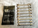 New Sears Craftsman 94306 8-PIECE Open End Standard Ignition Wrench Set In Pouch. Fixed Price $19.99.
