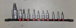 Snap-on Tools Torx Bit Chrome Socket Set 10-PIECE T15 T60 + One Matco T30 Usa. Fixed Price $169.95.