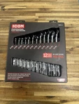 New Icon WRFM-12 12PC. Pro Flex Ratcheting Wrench Set Metric 8-19MM 56427. Fixed Price $135.95.