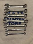 Snap-on Tools Usa 7PC 12PT Combination Wrench Set 8, 12, 15, 16, 17, 18MM. Fixed Price $126.00.