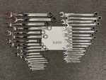 Snap-on Tools Usa New 38PC Sae & Metric Master Flank Drive Plus Combo Wrench Set. Fixed Price $2199.95.