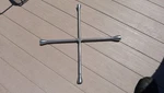 Vtg Craftsman Chrome Lug Wrench, 22", 44895. Fixed Price $35.00.