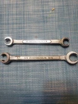 Owatonna Tool Co Cs 1618 & 2022 1/2"-9/16" 5/8" 11/16" Inline Wrenches. Fixed Price $14.95.