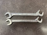 Snap-on Angle Open-end Wrenches 5/8" & 9/16" (VS20B VS18B). Fixed Price $49.99.