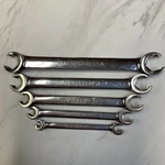 Snap-on 6-POINT Sae Flank Drive Double End Flare Nut Wrenches RXFS810B-RXFS2426B. Fixed Price $169.00.