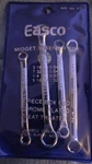 Easco Vintage 4 Pc. Box End Wrench Set Heat Treated, Chrome Plated Usa Nos. Fixed Price $19.60.