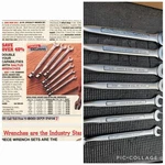 Rare 7PC Sears Craftsman Usa Nos Saltus Flex Socket Wrench Catalog Set Sae 44095. Fixed Price $329.00.