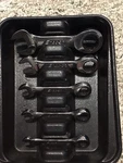 Lot Of 5 Snap-on Ratcheting Stubby Wrenches Usa Made 19MM, 14MM, 11MM, 8MM. Fixed Price $249.99.