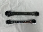 Set Of 2PC Craftsman All One Ratcheting Wrench 42602 & 42603 Rare Used Usa. Fixed Price $42.02.