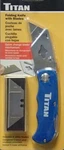 11018 Titan Folding Knife Pocket Clip W/ 5 Utility Blades - Quick Change (BN41). Fixed Price $7.99.