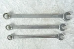 3 Mac Tools Metric Combination Wrenches M11CL, M12CL, M14CL Satin Finish. Fixed Price $59.95.