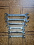 Indestro Duro Chrome Tools Usa Metric 6 Pc Open End Wrench Set. Fixed Price $37.99.