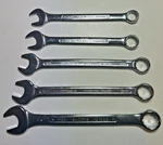 Pristine Set Of 5 Saltus NO.1000 Combination Spanners Wrenches 3/4" 1/2". Fixed Price $26.03.