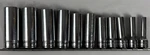 Snap-on 3/8" Drive Sae 11 Pc Deep Socket Set 6PT 1/4"-7/8" The SF201 Is 12PT. Fixed Price $150.00.