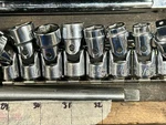 Craftsman 3/8" Drive Sae Swivel Flex Socket Set, 6PT - 7 Pcs (3/8 3/4). Fixed Price $70.00.