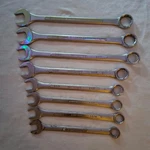 Evercraft Jumbo Wrenches 2" Lot Of 7 + Bonus 1-1/4" Craftsman. Fixed Price $75.00.