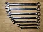 Duralast Metric Combination Wrench Set 19, 18, 17, 15, 13, 10, 8MM Good Cond. Fixed Price $14.99.