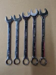 Lot Of 5 Husky Sae Open Closed End Polished Combination Wrenchs Chrome Vanadium. Fixed Price $18.99.