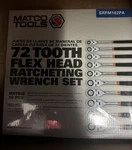 Matco 72 Tooth Flex Head Ratchet Wrench Set 10PC SRFM102PA Brande New. Fixed Price $220.00.