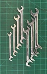 Snap On Tools VS807 Pc Flank Drive Four Way Angled Wrench Set 3/8"-3/4". Fixed Price $225.00.