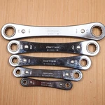 Vintage Craftsman 5-PIECE Box End Ratchet Wrench Set #4368 Usa Sears Pouch. Fixed Price $49.99.