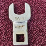 Vintage Bonney TC18 Crows Foot Wrench 9/16", 3/8 Drive #2. Fixed Price $9.99.