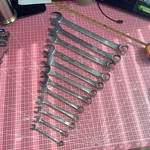S-k Wayne Kal Usa 12 Piece Sae Point Combination Wrench Set Sk 5/16. Fixed Price $77.55.