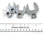 Snap-on 3/8" Dr FCO26 FCO22 FCO16 FCO14 Sae Open End Crowfoot Wrench Sockets. Fixed Price $63.99.