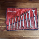 Proto Open End Wrench Set Sae 1/2 1-5/8 In 9 Piece. Fixed Price $150.00.