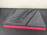 #BO682 Snap On Tools 14PC Metric Four-way Angle Open-end Red Foam Wrench Set. Fixed Price $599.95.