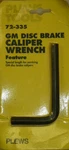 Nos! Plews Gm Disc Brake Caliper Wrench, No. 72-335. Fixed Price $5.49.